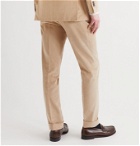 Saman Amel - Slim-Fit Cotton-Corduroy Suit Trousers - Neutrals