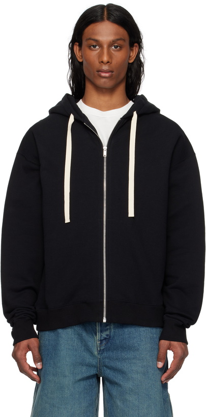 Photo: Jil Sander Black Zipped Hoodie