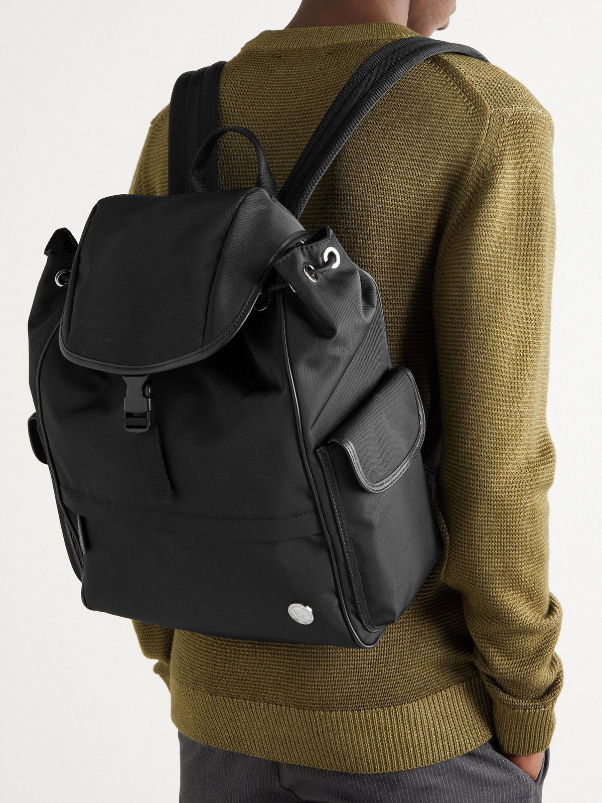 Apc leather sale backpack