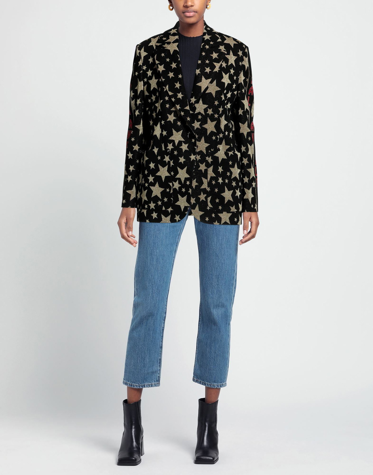 Palm Angels Womens Blazer in Black
