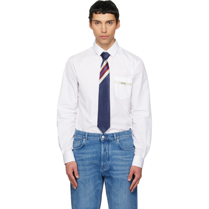 Photo: Moschino White 'Moschino Tape' Shirt