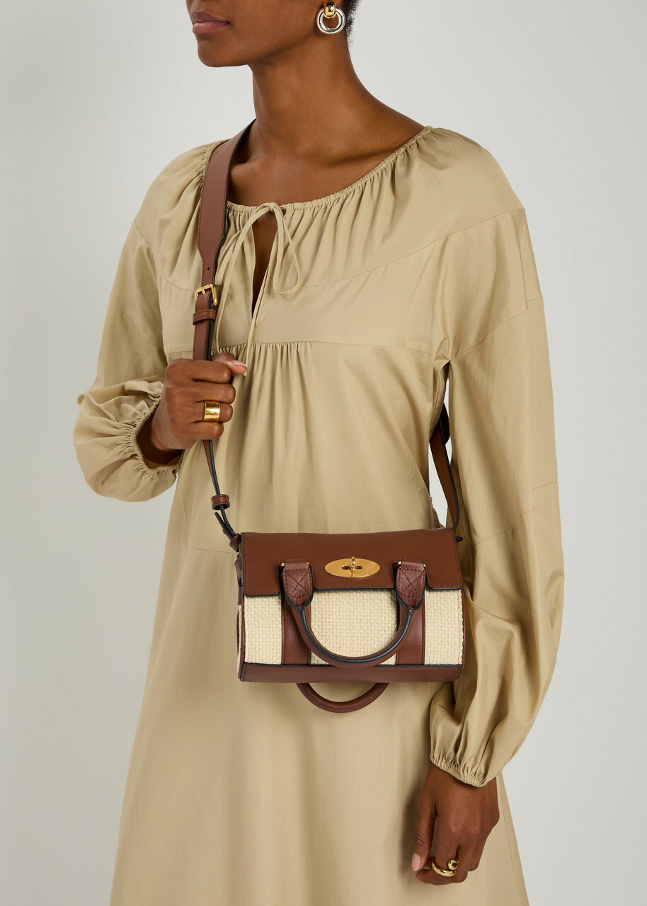 Mulberry Heritage Bayswater Mini Raffia Cross-body bag - Cream - One Size
