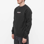 Alltimers Men's Mini Estate Embroidered Crew Sweat in Black