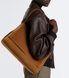 Nour Hammour Amal suede shoulder bag