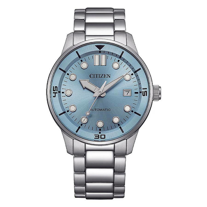 Photo: Citizen Mechanical Automatic Light Blue Dial Mens Watch NJ0191-83L