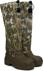 ROA Khaki Rubber Tall Boots