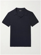 GIORGIO ARMANI - Slim-Fit Jersey Polo Shirt - Blue