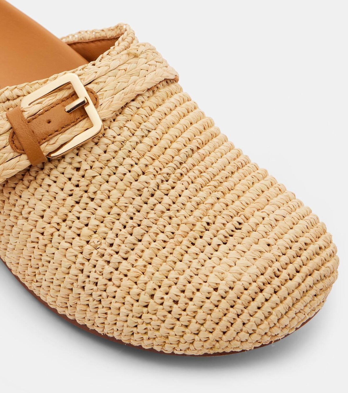 Clergerie Quinta raffia mules