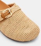 Clergerie Quinta raffia mules