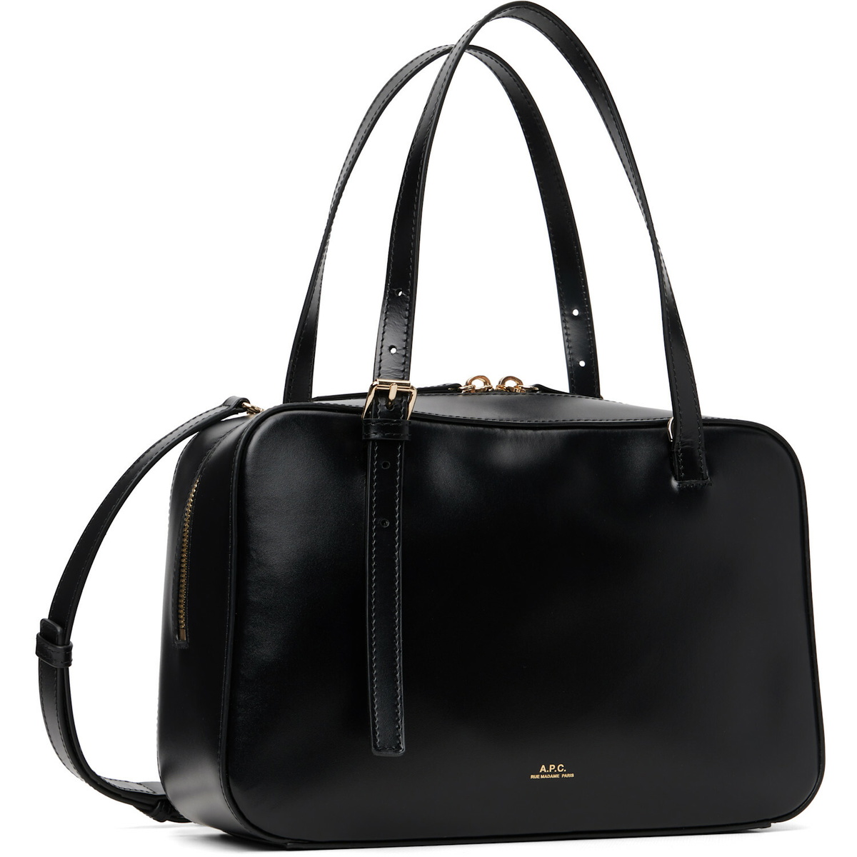 A.P.C. Black Virginie Box Bag