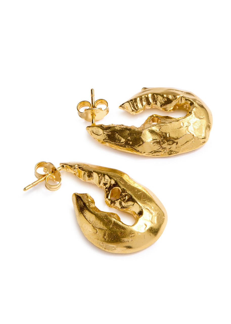Alighieri The Gilded Crustacean 24kt Gold-plated Hoop Earrings - One Size