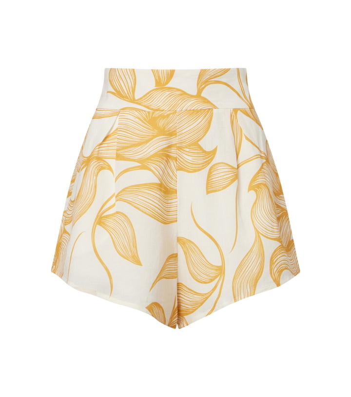 Photo: Adriana Degreas Foliage printed wide-leg shorts