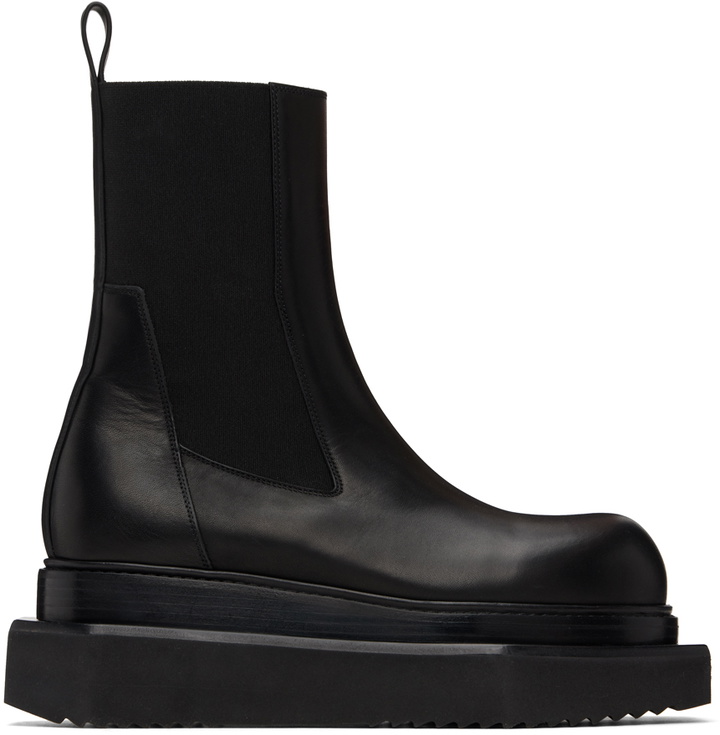 Photo: Rick Owens Black Porterville Beatle Turbo Cyclops Chelsea Boots