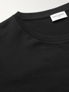 SAINT LAURENT - Logo-Print Cotton-Jersey T-Shirt - Black