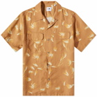 NN07 Men's Daniel Floral Vacation Shirt in Tan