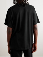 WTAPS - Logo-Embroidered Cotton-Jersey T-Shirt - Black