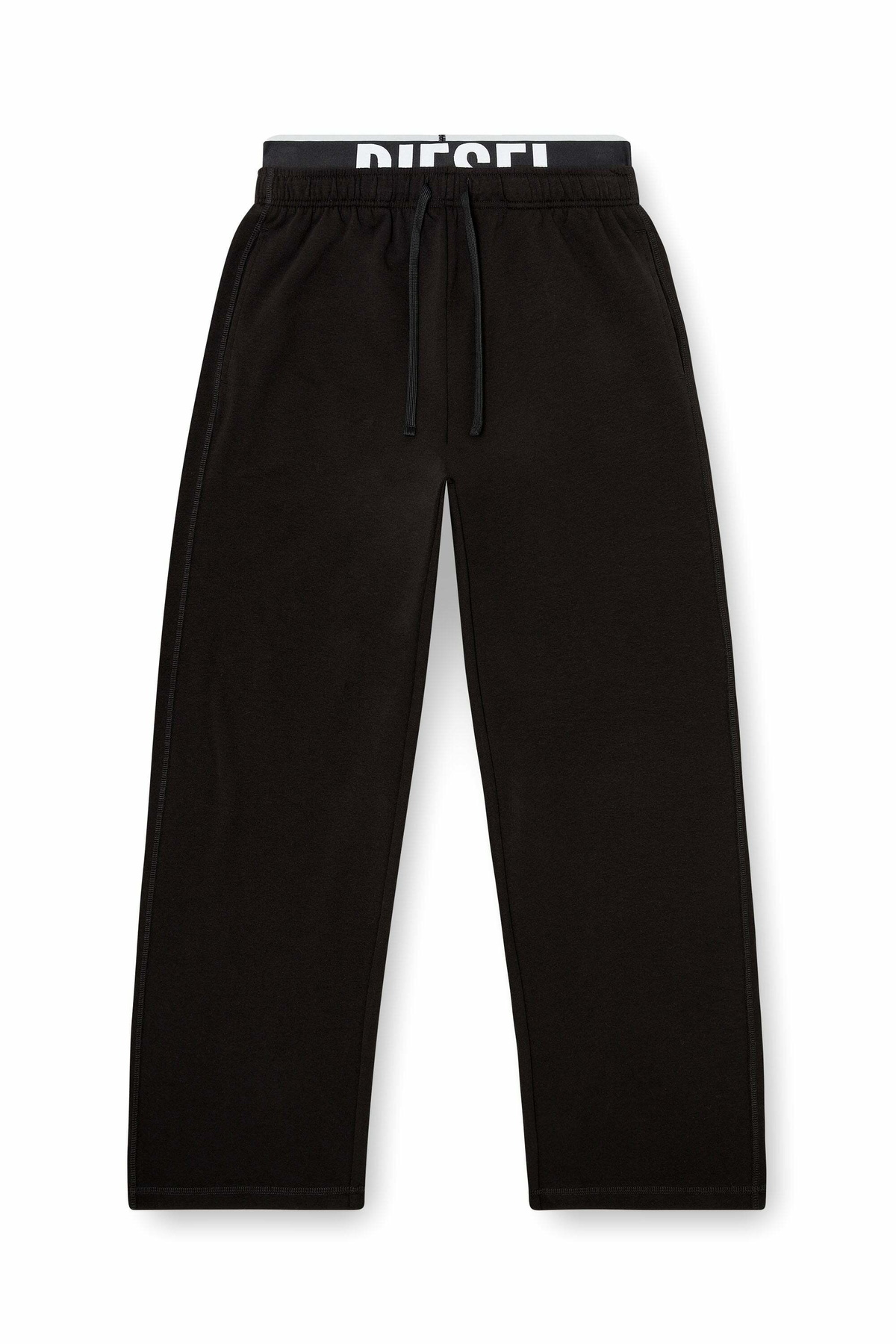 Diesel Cotton sweatpants with Diesel logo waistband - Pants - Man -