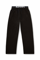 Diesel Cotton sweatpants with Diesel logo waistband - Pants - Man -