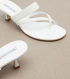 Manolo Blahnik Susa leather thong sandals