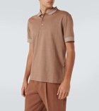 Zegna Cotton-blend polo shirt