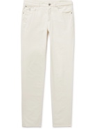 Brunello Cucinelli - Straight-Leg Cotton-Corduroy Trousers - Neutrals