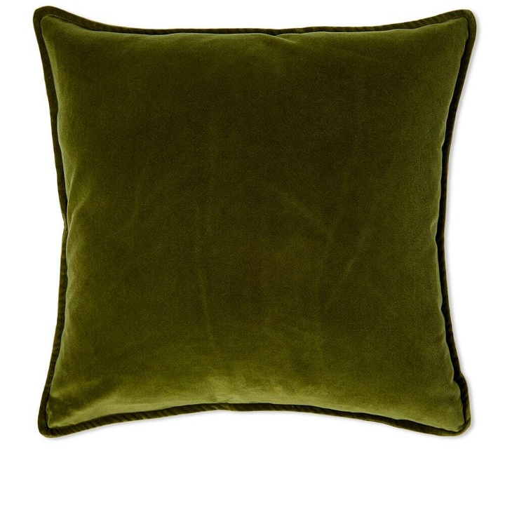 Photo: HOMMEY Essential Velvet Cushion in Sicilian Olive