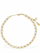 VALENTINO GARAVANI - Faux Pearl & Rockstuds Collar Necklace
