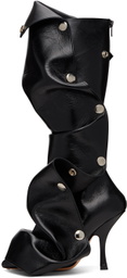 Y/Project Black Snap Boots