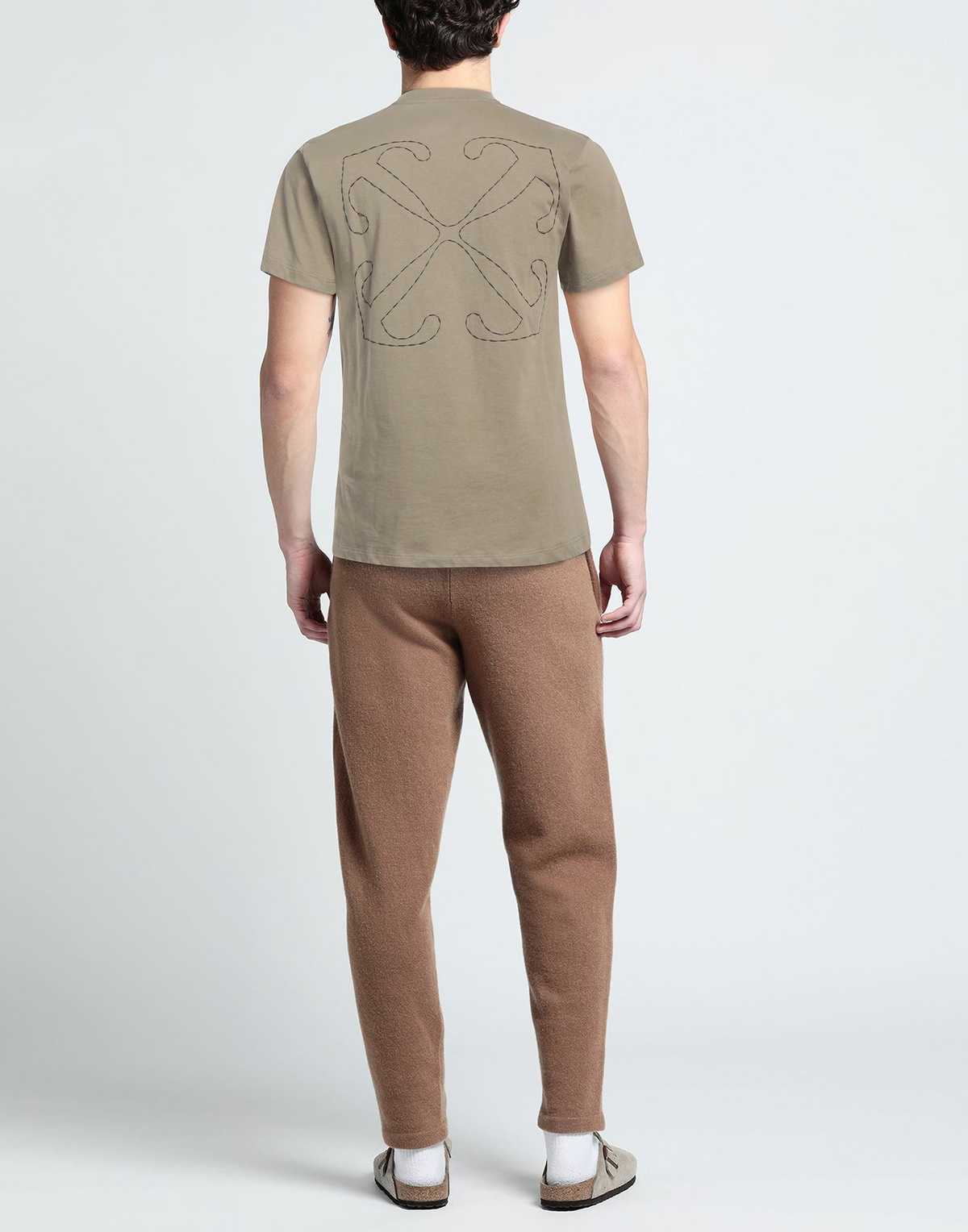 Off-white Mens T-shirt Khaki