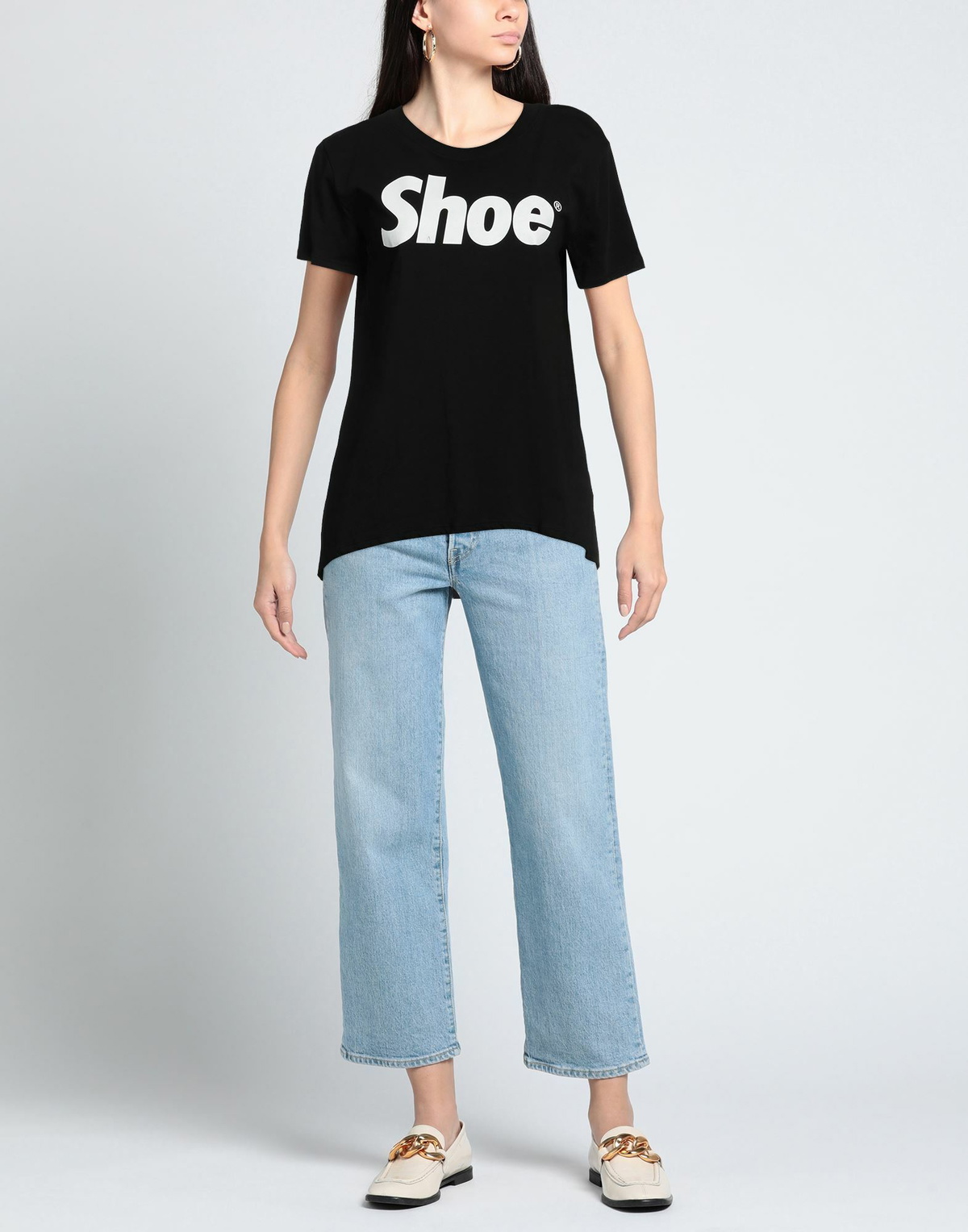 Shoe Womens T-shirt in Black