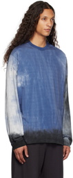 VEIN Blue Faded Long Sleeve T-Shirt