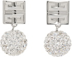 Givenchy Silver 4G Stud Earrings