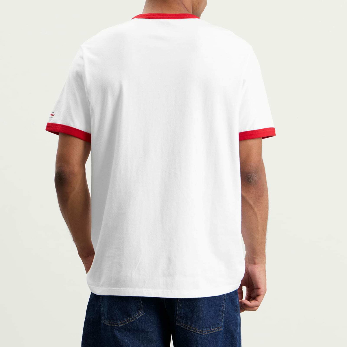 Levi's Men's England Retro Ringer T-Shirt in White