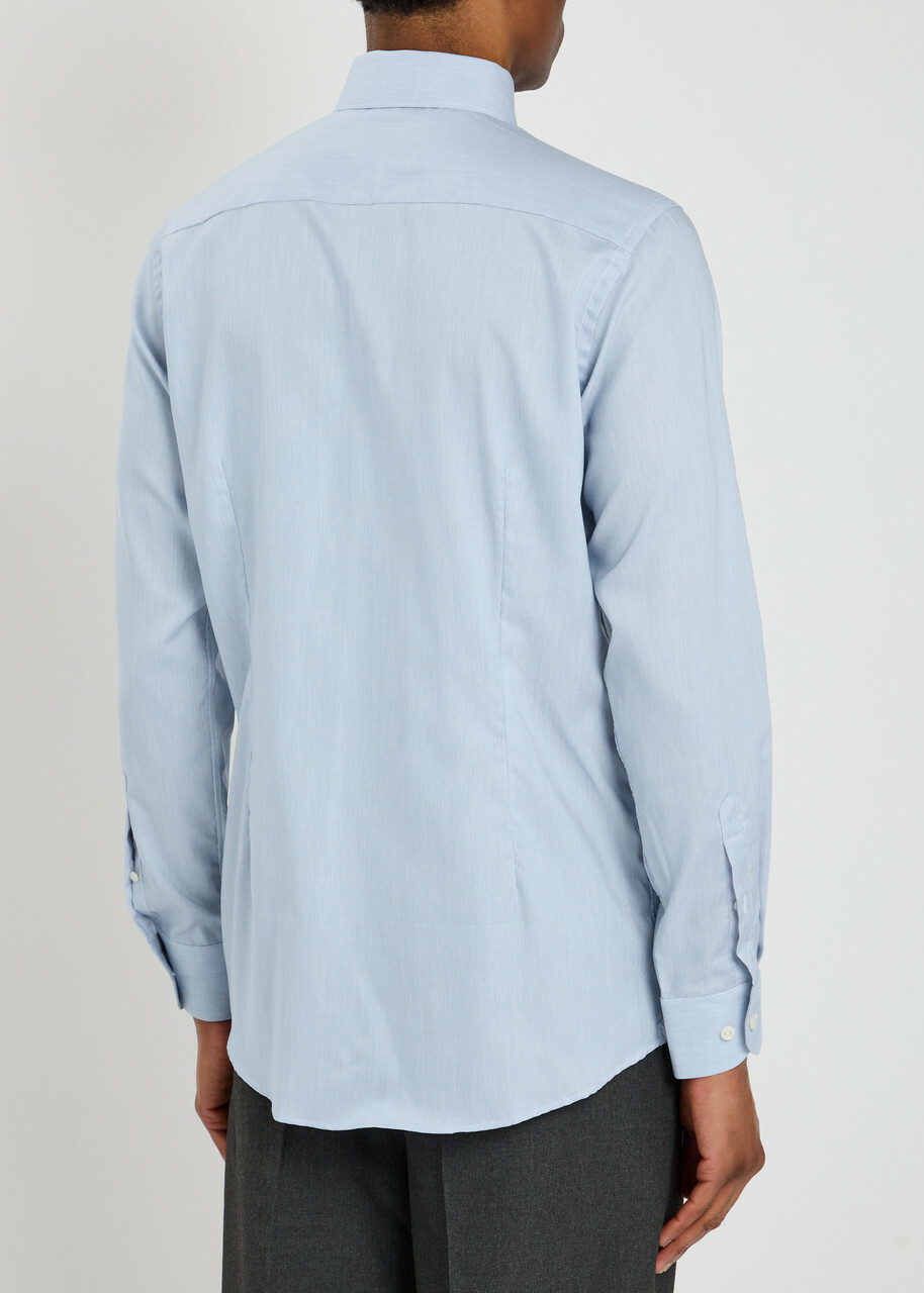 Eton Oxford Cotton Shirt Light Blue