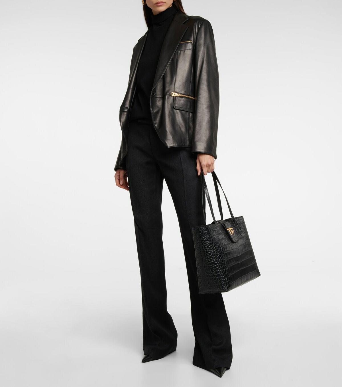 【送料&関税込】Tom Ford The Small Tote Tom Ford - TF Small leather tote bag TOM FORD