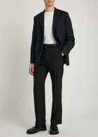 Jil Sander Wool Blazer Dark Blue