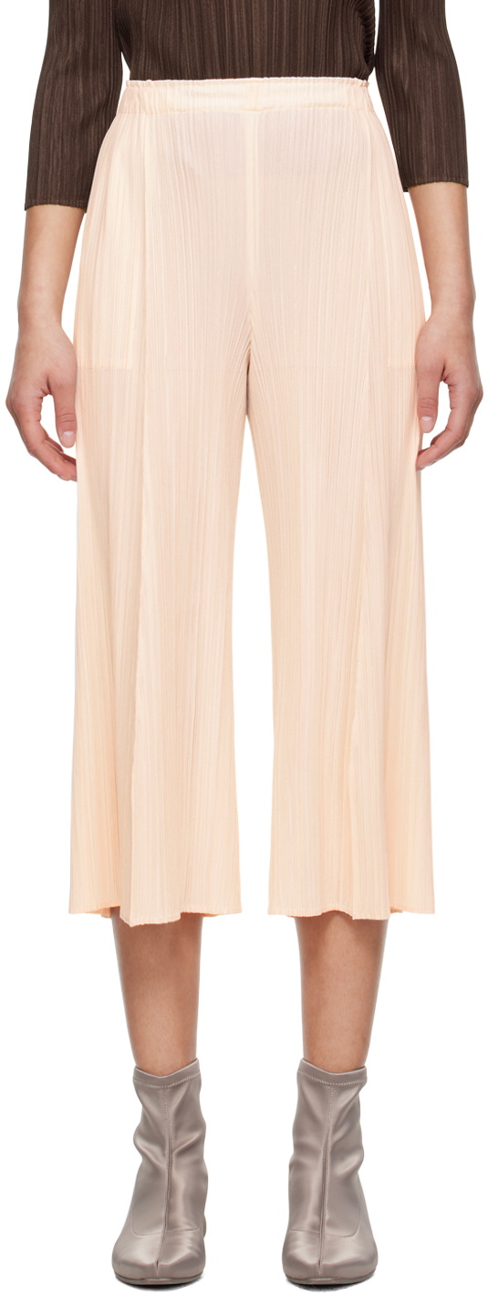 Pleats Please Issey Miyake Pink Mellow Trousers Pleats Please 