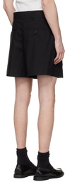 Simone Rocha Black Tailored Belt Loop Shorts