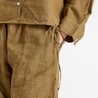 Deiji Studios Women's Tie Hem Linen Set in Pine Check