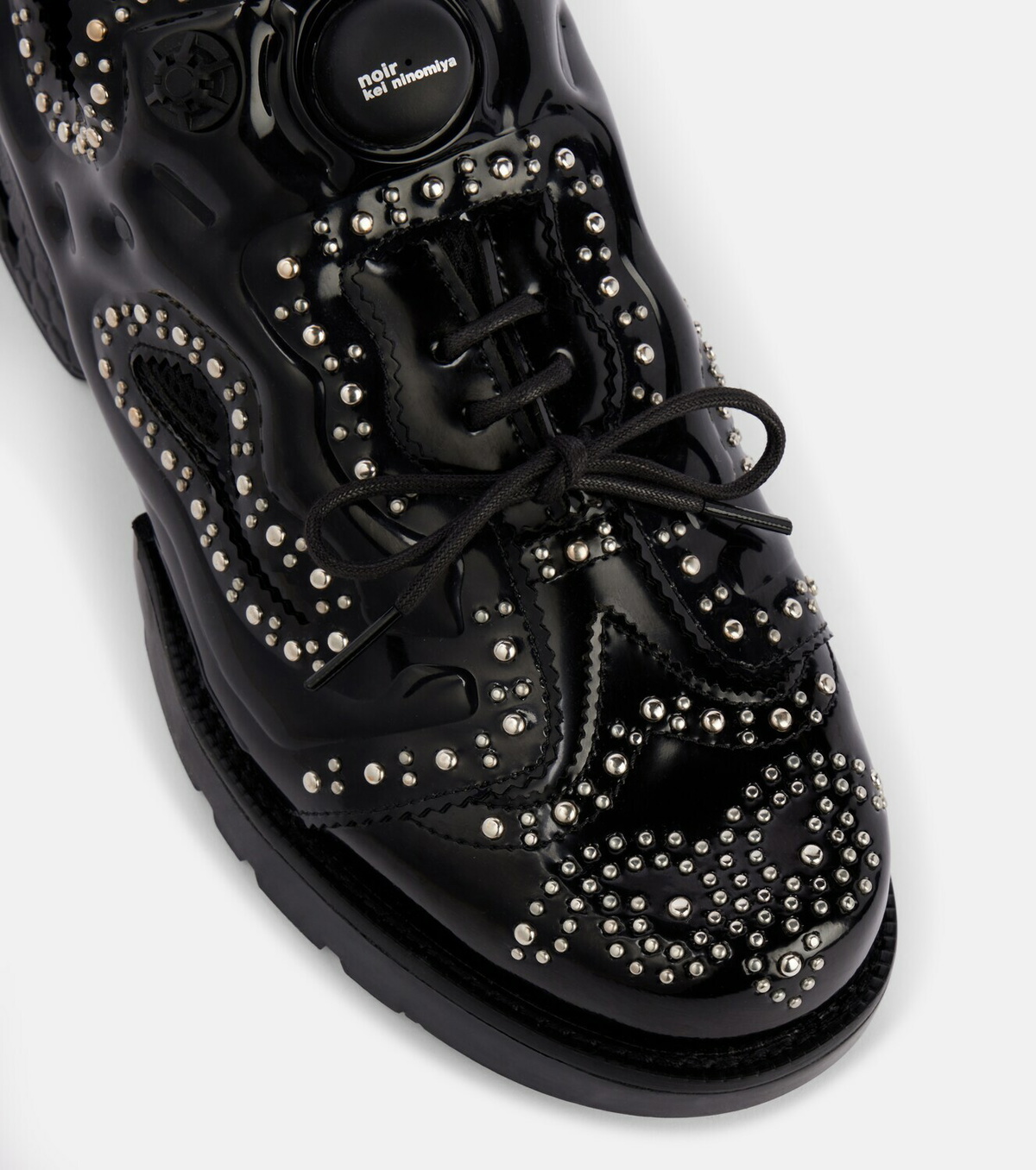 Noir Kei Ninomiya Studded brogue sneakers