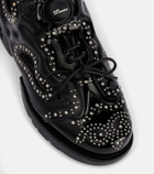 Noir Kei Ninomiya Studded brogue sneakers