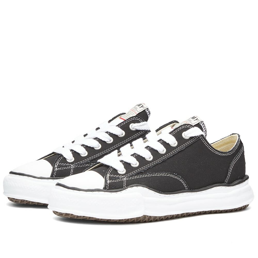 Maison MIHARA YASUHIRO Men's Original Sole Canvas Low Sneakers in Black ...