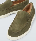 Tod's Logo suede loafers