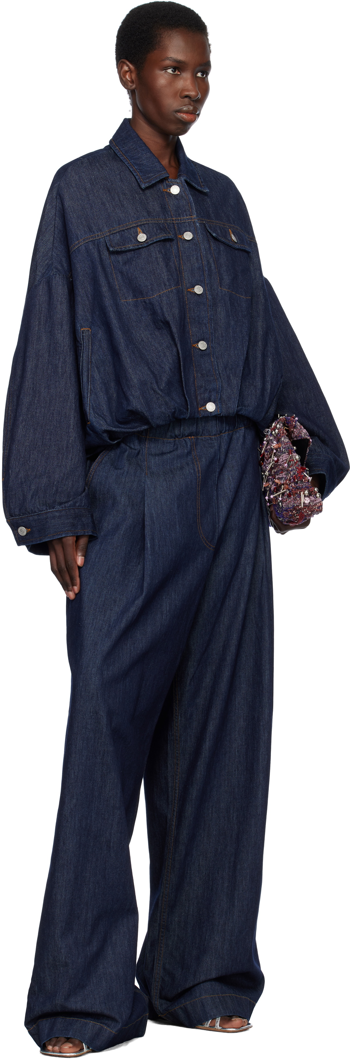Dries Van Noten Indigo Overdyed Denim Jacket
