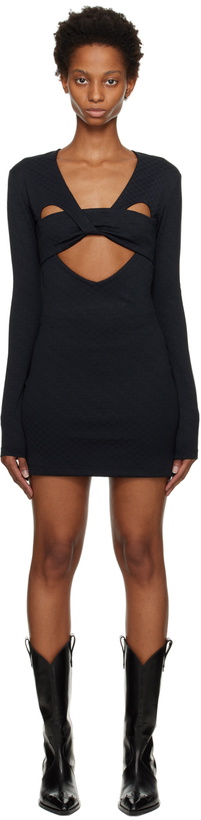 Photo: AMBUSH Black Monogram Mini Dress