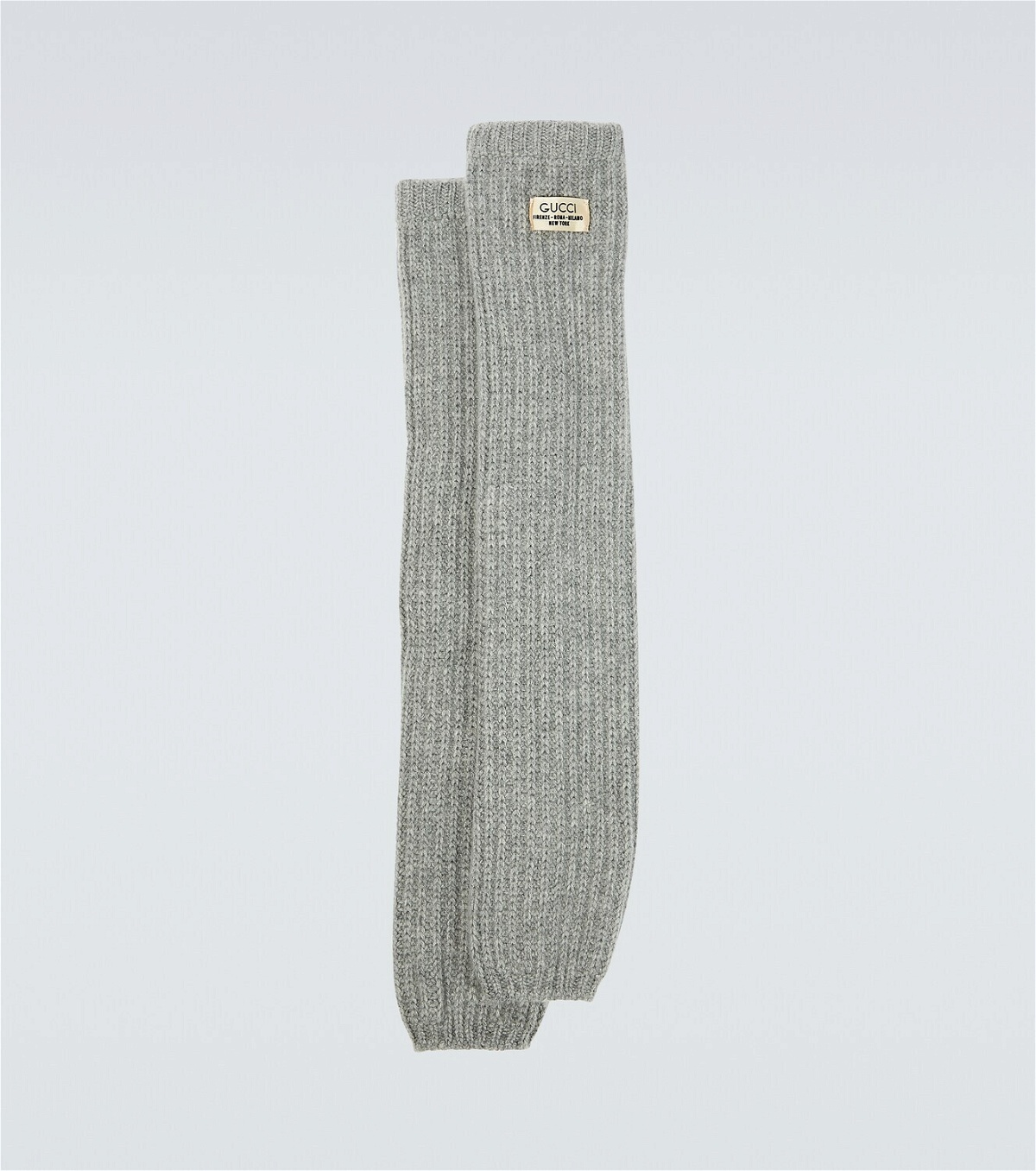 Gucci Logo ribbed-knit cashmere socks