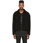 R13 Black Corduroy Reed Oversized Jacket