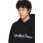 Givenchy Black Logo Flowers Hoodie