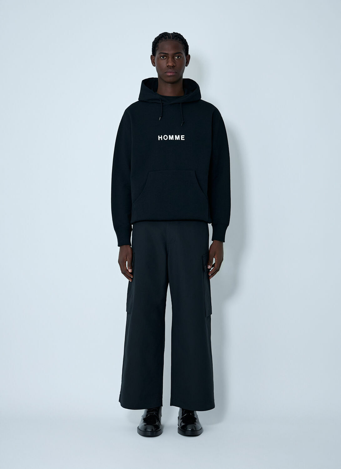 Comme des Garçons Homme Embroidered Logo Hooded Sweatshirt