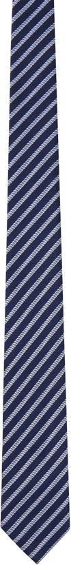 Photo: ZEGNA Navy Stripe Tie